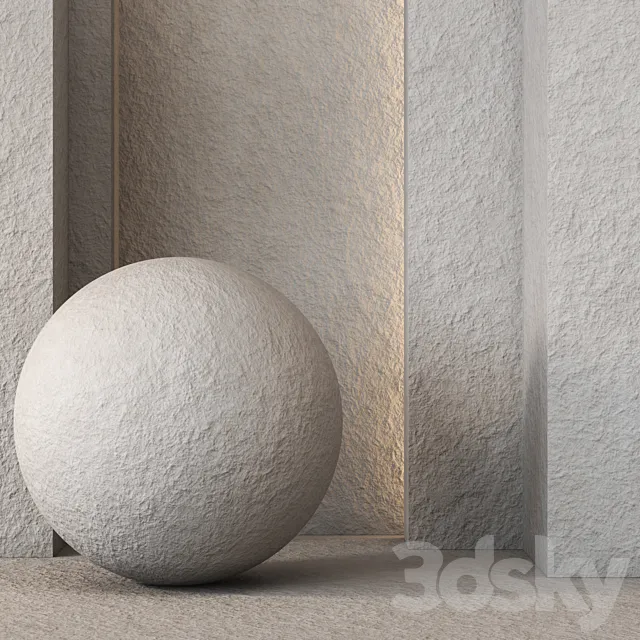 Stucco Wall Texture 4K – Seamless – 3 Color 3ds Max