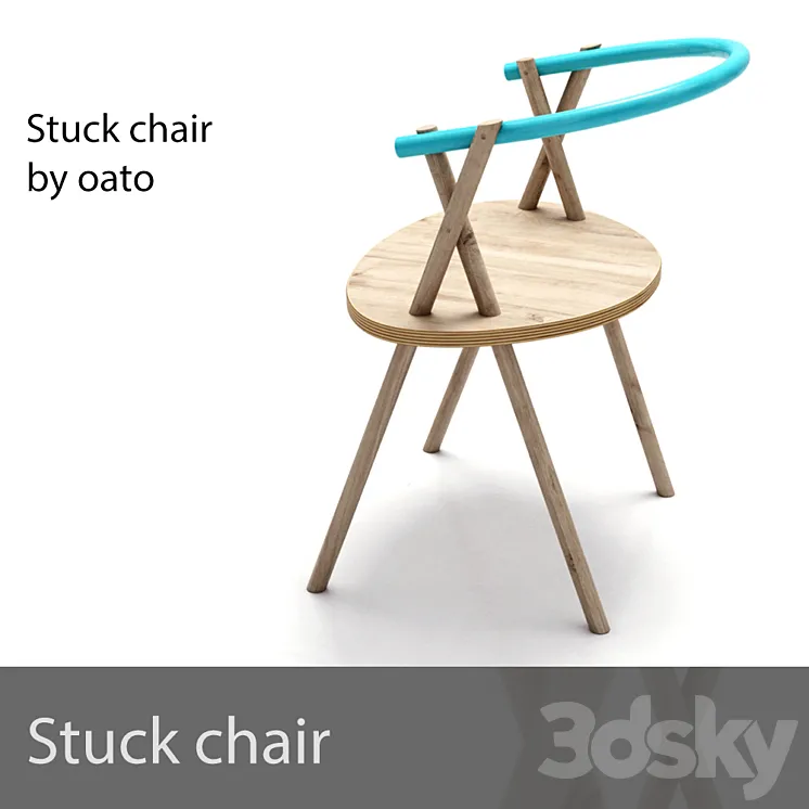 Stuck Chair 3DS Max