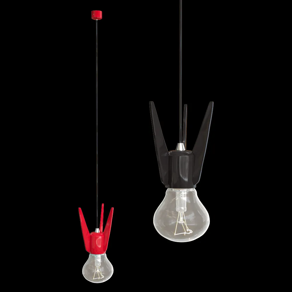 Studio beam – Pendant lamp Edison’s rocket 3ds Max