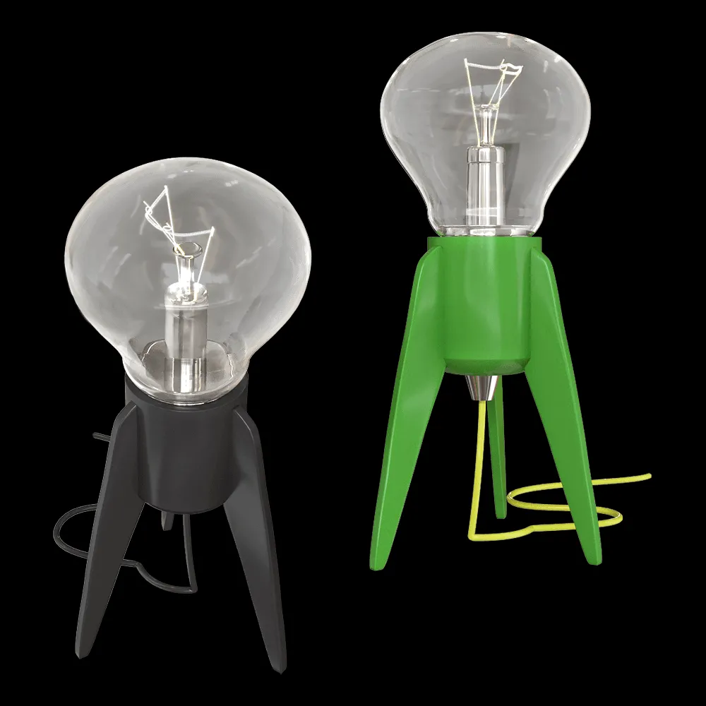 Studio beam – Table lamp Edison’s rocket 3ds Max
