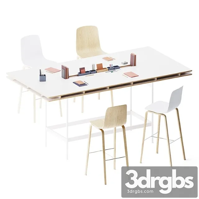 Studio high fact table system by bene