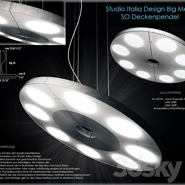 Studio Italia Design Big Mec 3DS Max Model