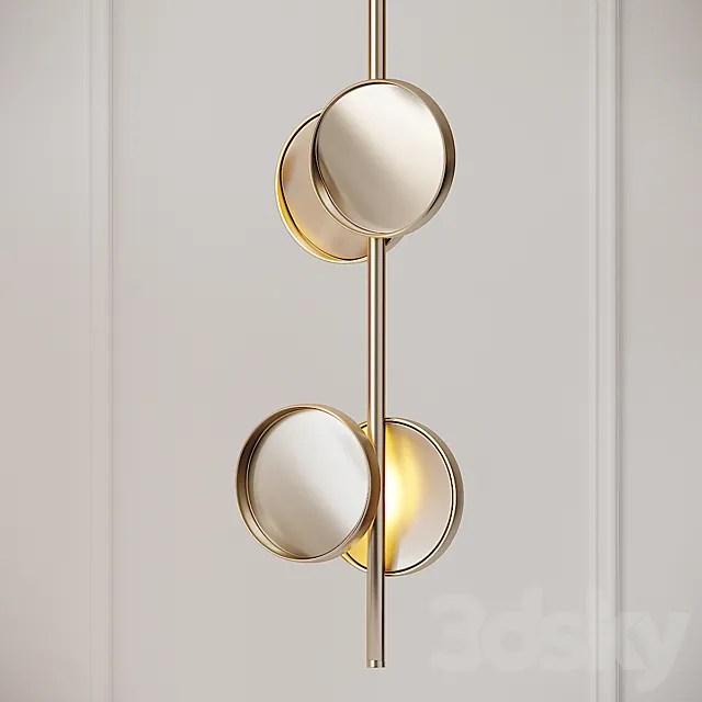 Studio Truly Truly X Rakumba – Cylon Disc Lamp 3ds Max