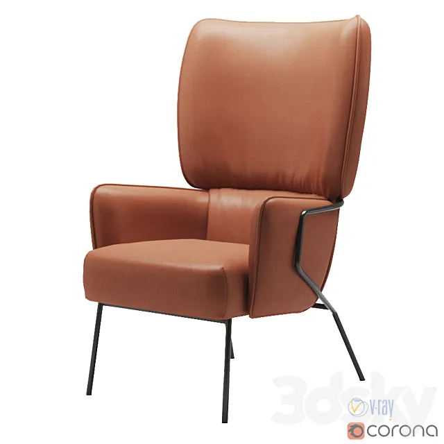 Studio Twentyseven Cotton armchair by Eli Gutierrez 3ds Max