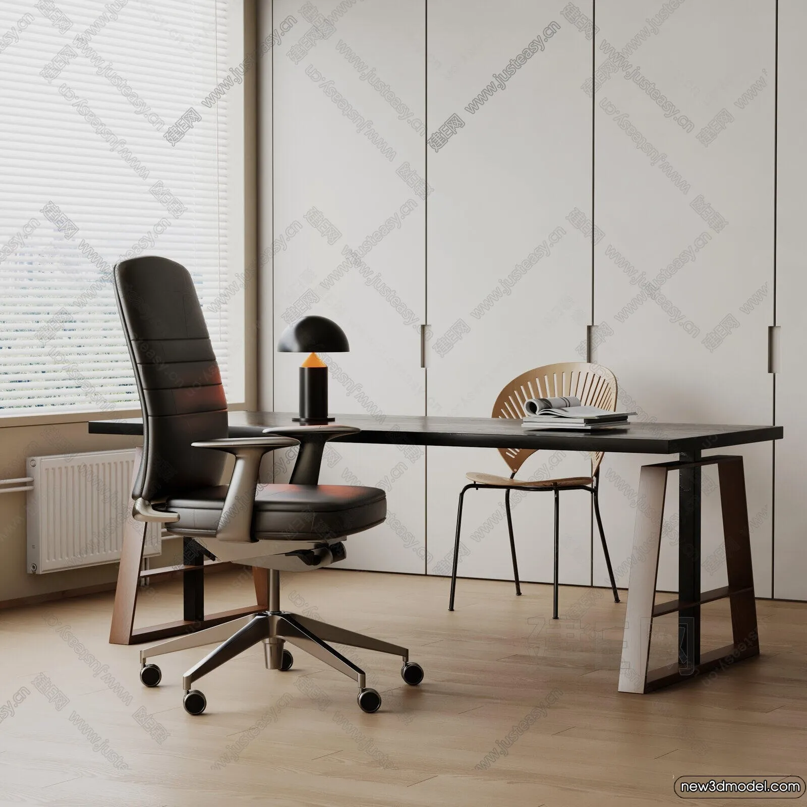 Study and Work Space – 3D Models – 3D Interior Scene – 157