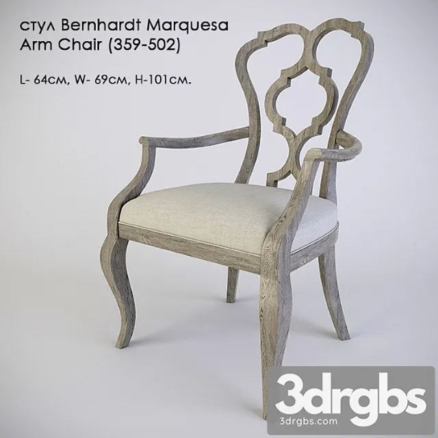 Stul Bernhardt Marquesa Arm Chair 359 502 3dsmax Download
