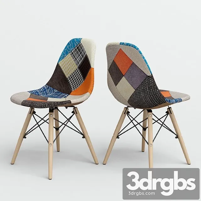 Stul Eames Style Dsw Patchwork 3dsmax Download