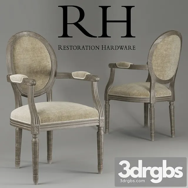 Stul Restoration Hardware Fc011 65 Oak A17 3dsmax Download