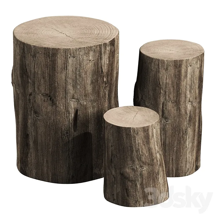 Stump tables 3DS Max