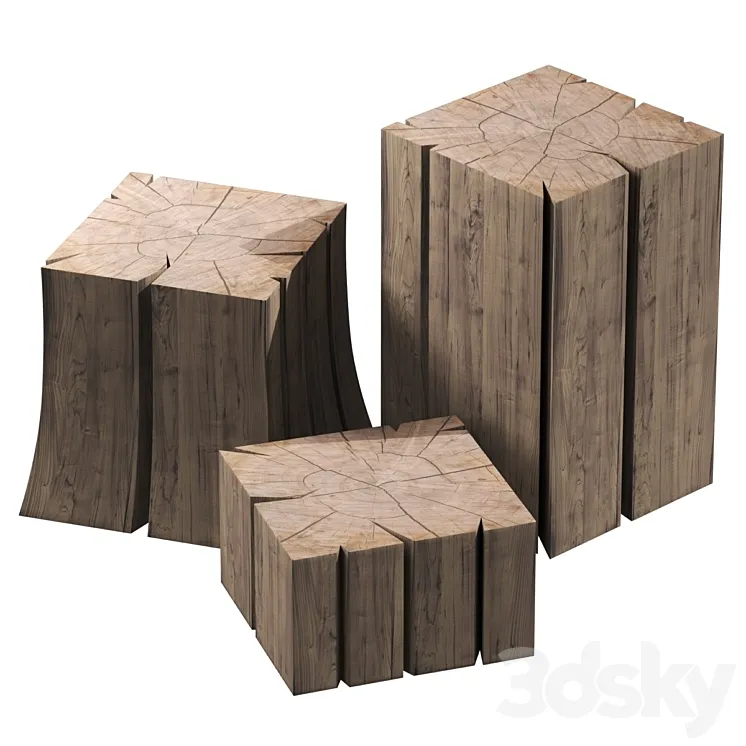 Stump tables 3DS Max Model