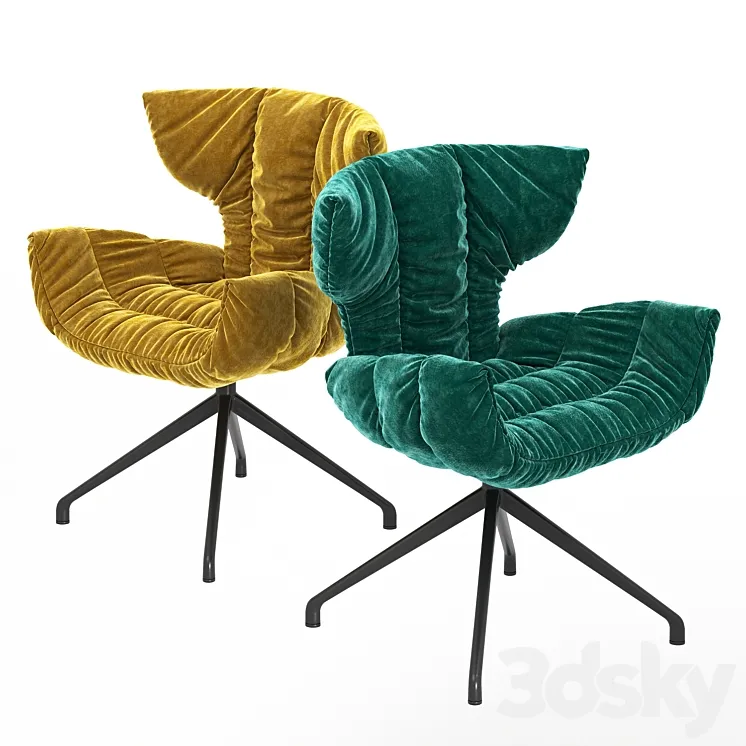 Stylish Italian modern Cassia B156 armchair from Bretz 3DS Max