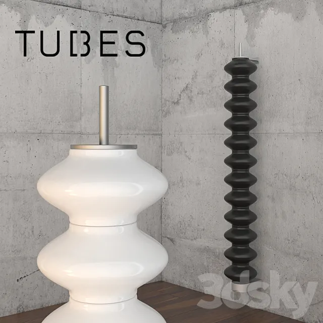 Stylish radiators Milano Tubes (Floor and pendant) 3DS Max Model