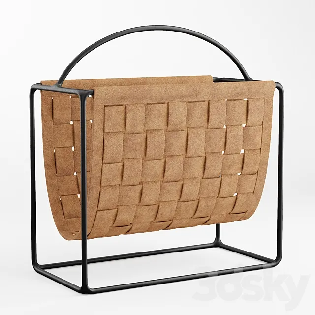 Suede Magazine Holder 3ds Max