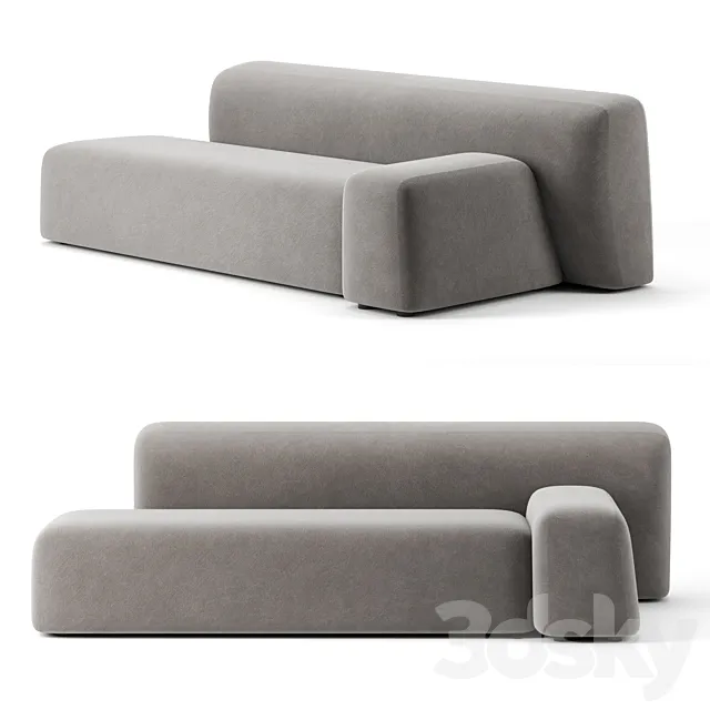 Suiseki sofa by La Cividina 3DSMax File