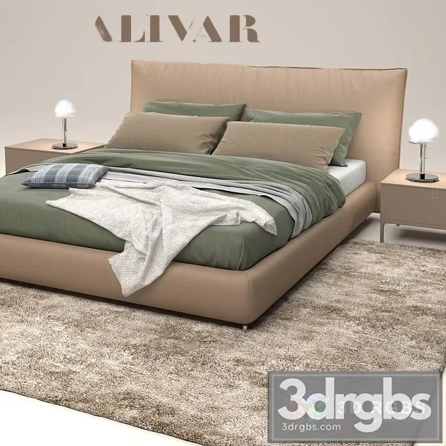 Suite Alivar Double Bed 3dsmax Download