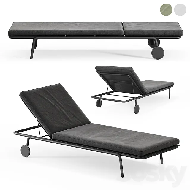Sun lounger August by Vincent Van Duysen 3DS Max Model