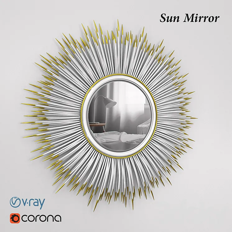 Sun mirror 3DS Max
