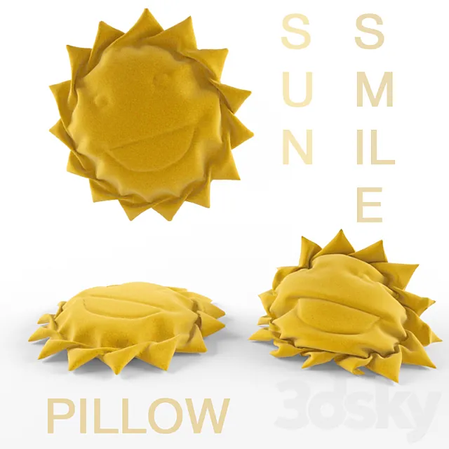 Sun smile pillow 3DS Max Model