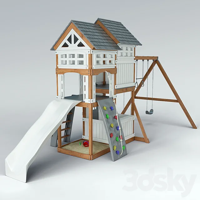 Suncast Vista Hybrid Play Set WRP7000D 3DS Max Model