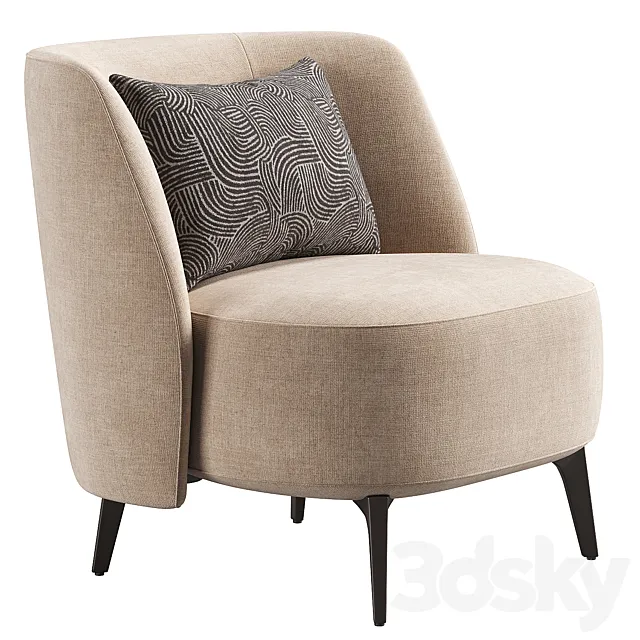 Sunday Armchair _ Poliform 3ds Max