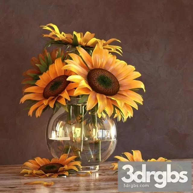 Sunflowers in a Vase 3dsmax Download