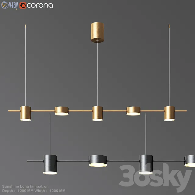 Sunshine long lampatron 3DS Max Model
