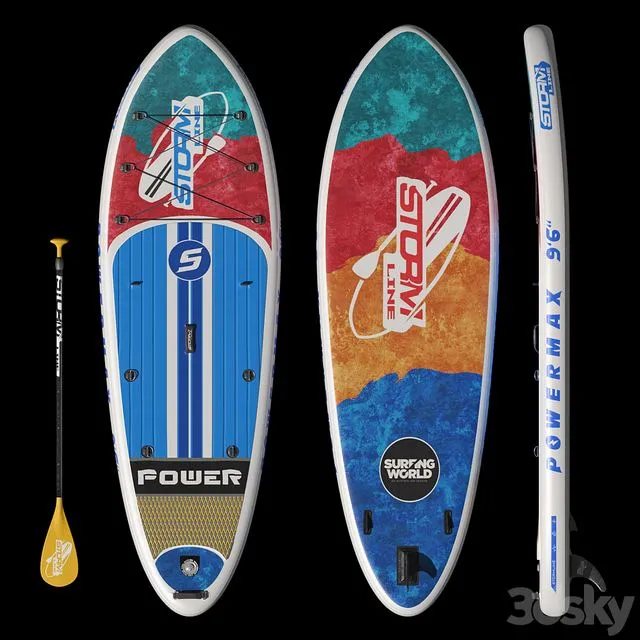 Sup board Stormline Powermax 9.6 3dsMax Model