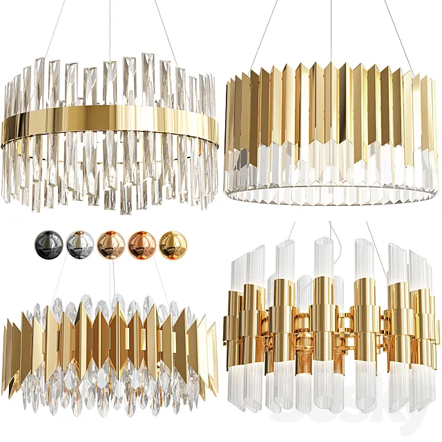 Super Exclusive Chandelier Set-6 3ds Max