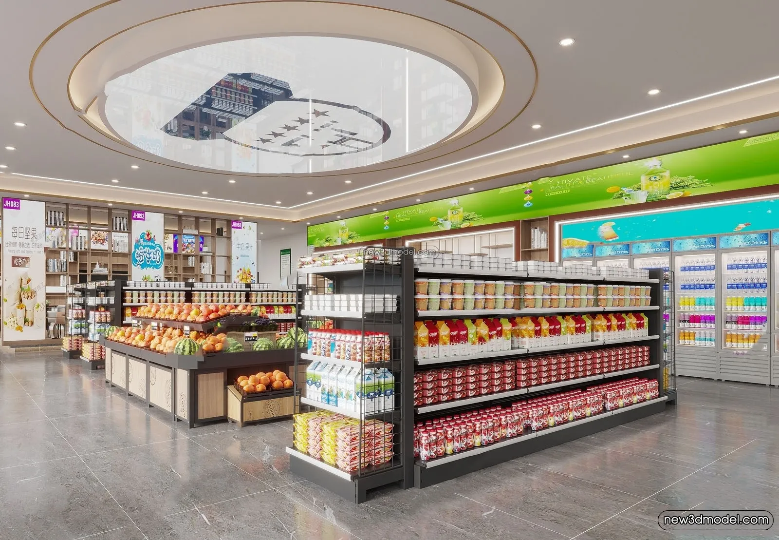 Super Market And Shop – 3D Interior Scene – 3D Models – 005