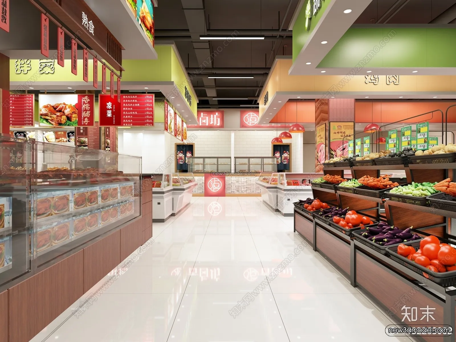 Super Market And Shop – 3D Interior Scene – 3D Models – 013