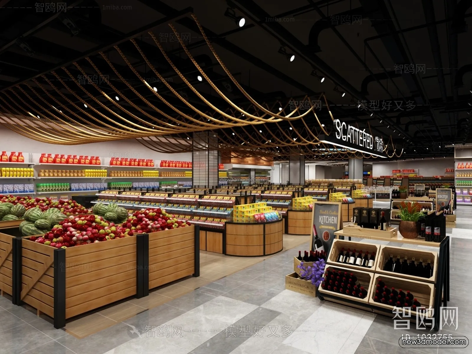 Super Market And Shop – 3D Interior Scene – 3D Models – 018