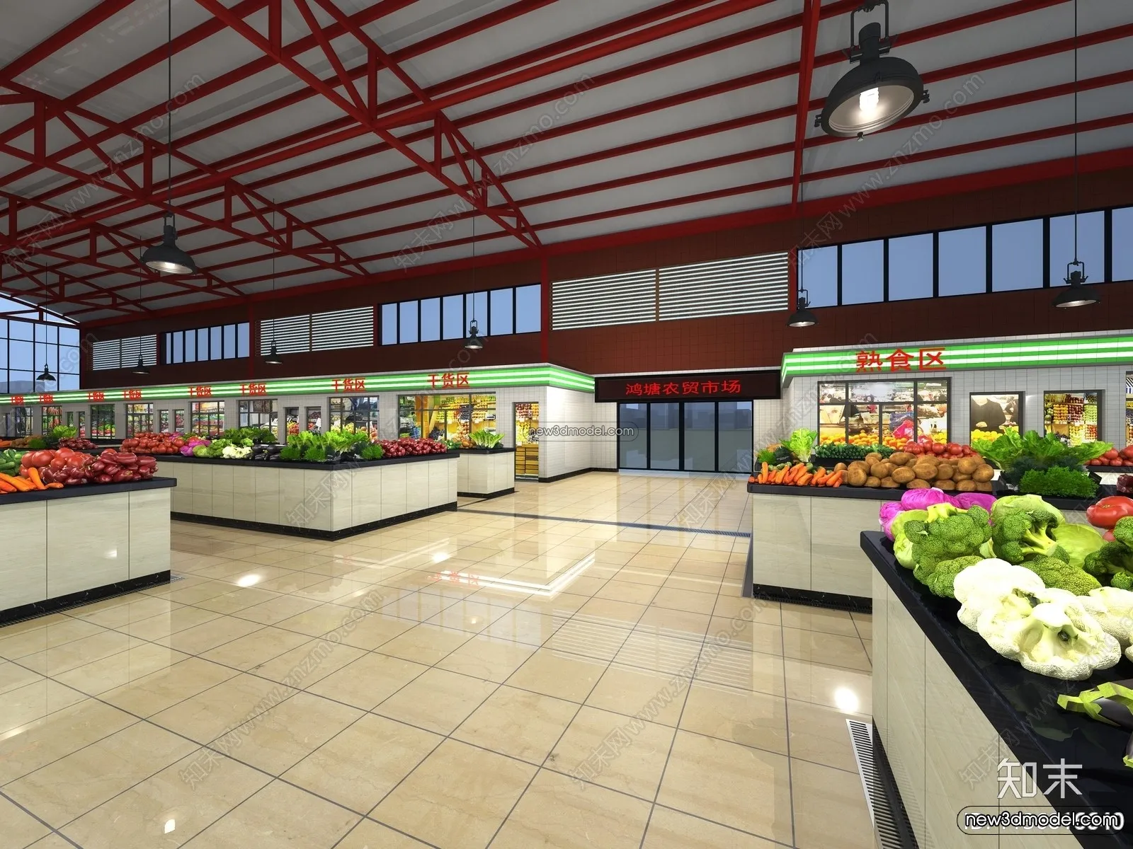 Super Market And Shop – 3D Interior Scene – 3D Models – 041