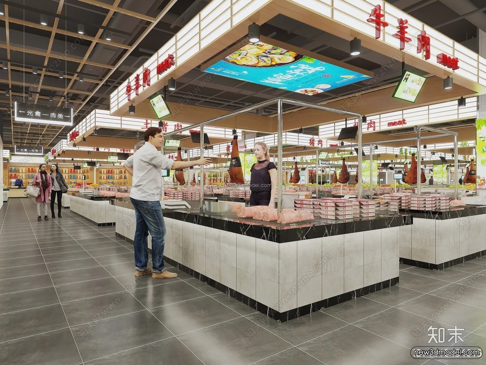 Super Market And Shop – 3D Interior Scene – 3D Models – 047