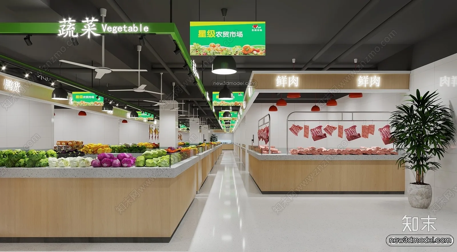 Super Market And Shop – 3D Interior Scene – 3D Models – 057