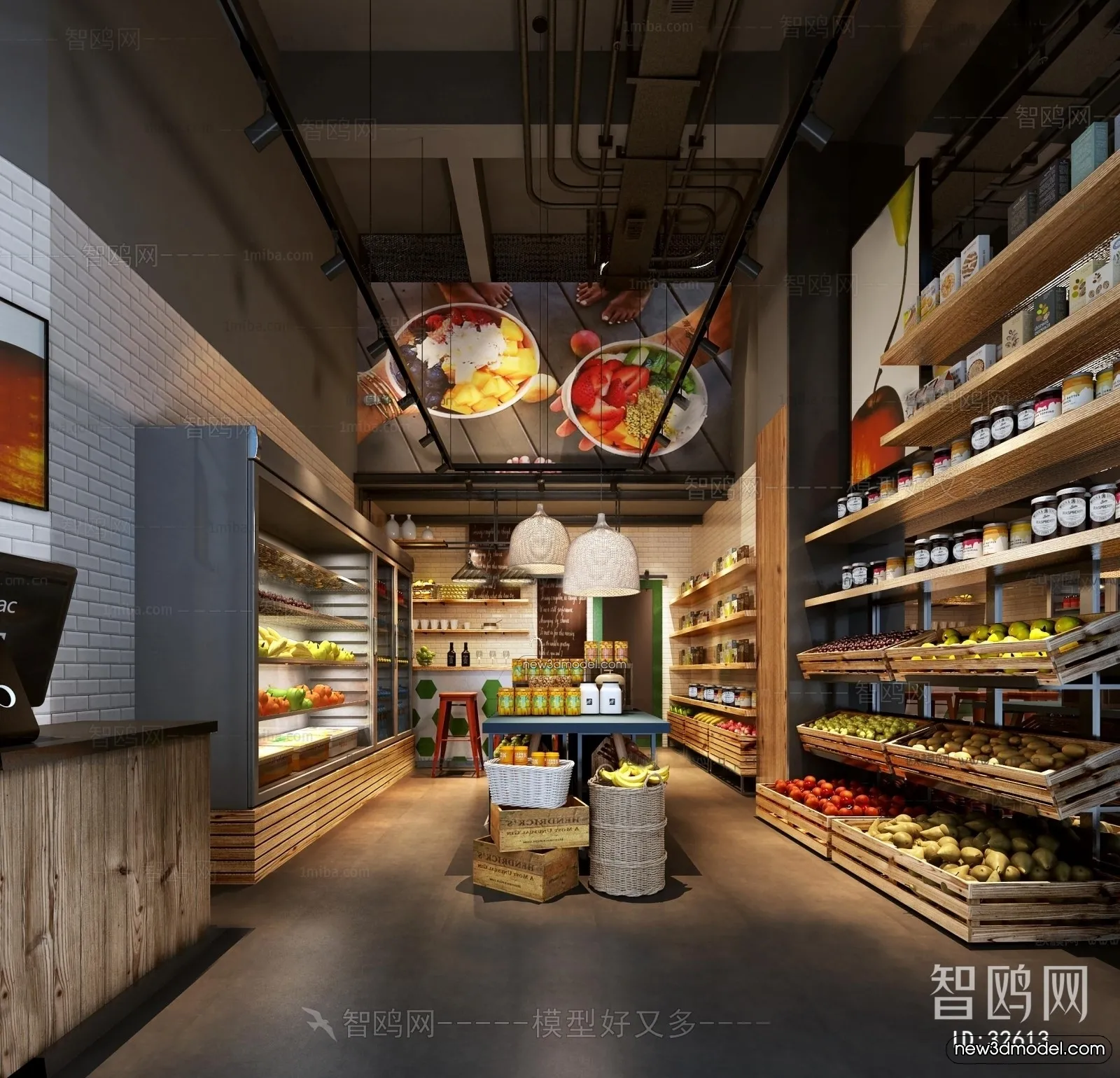 Super Market And Shop – 3D Interior Scene – 3D Models – 066