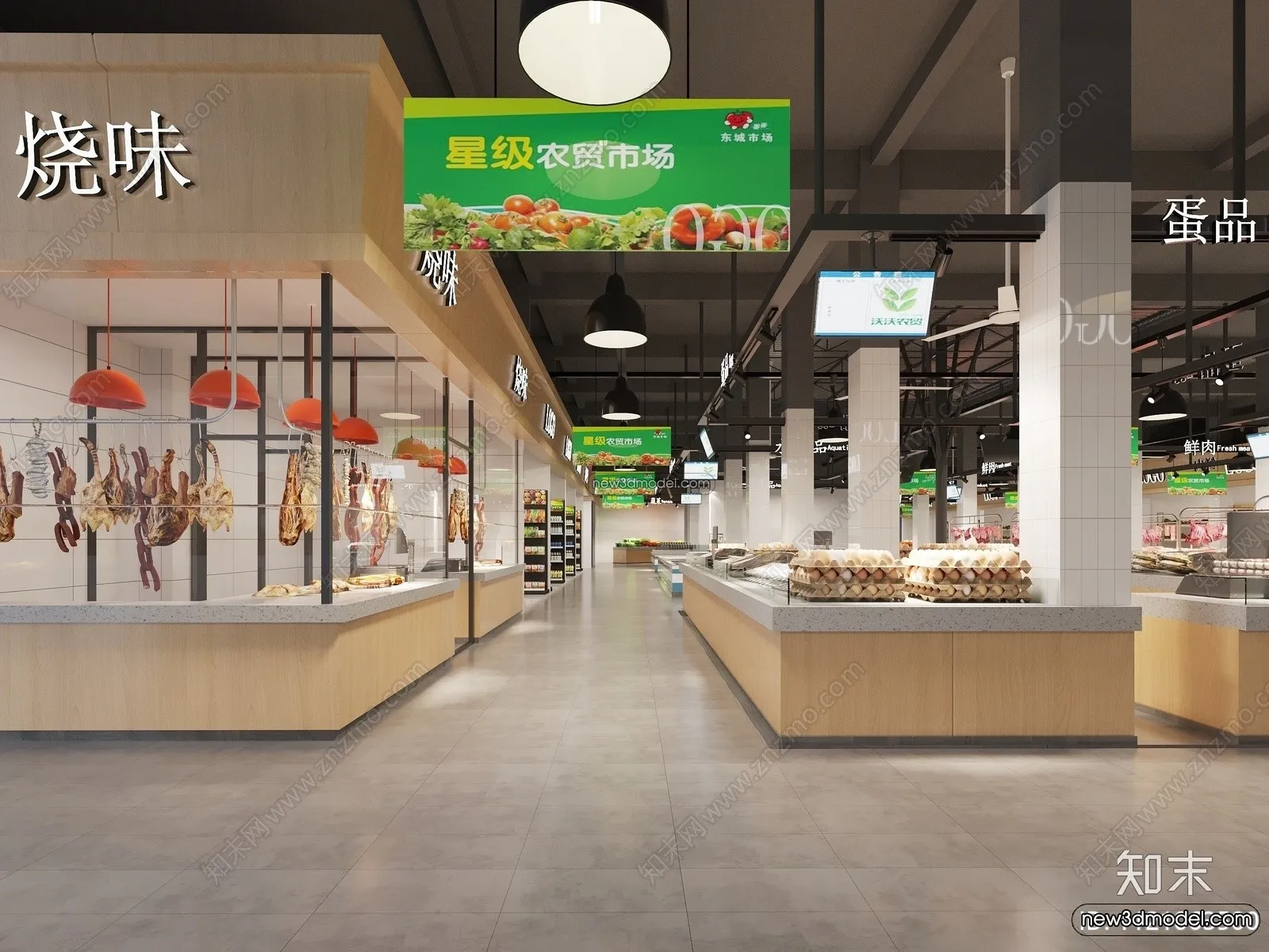 Super Market And Shop – 3D Interior Scene – 3D Models – 070