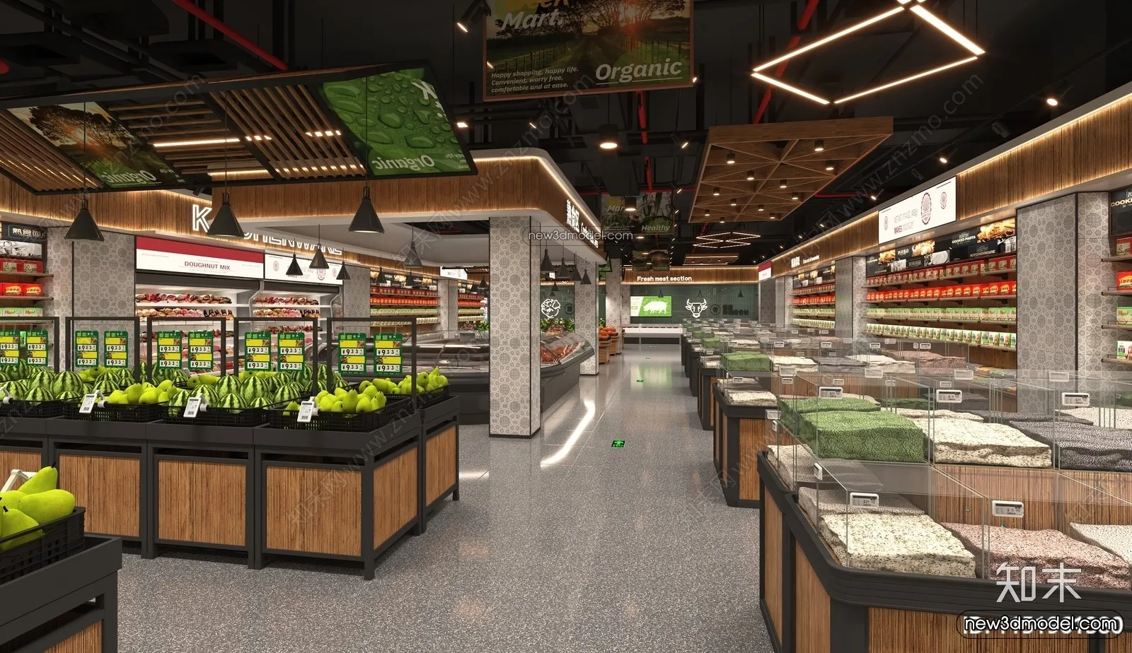 Super Market And Shop – 3D Interior Scene – 3D Models – 077