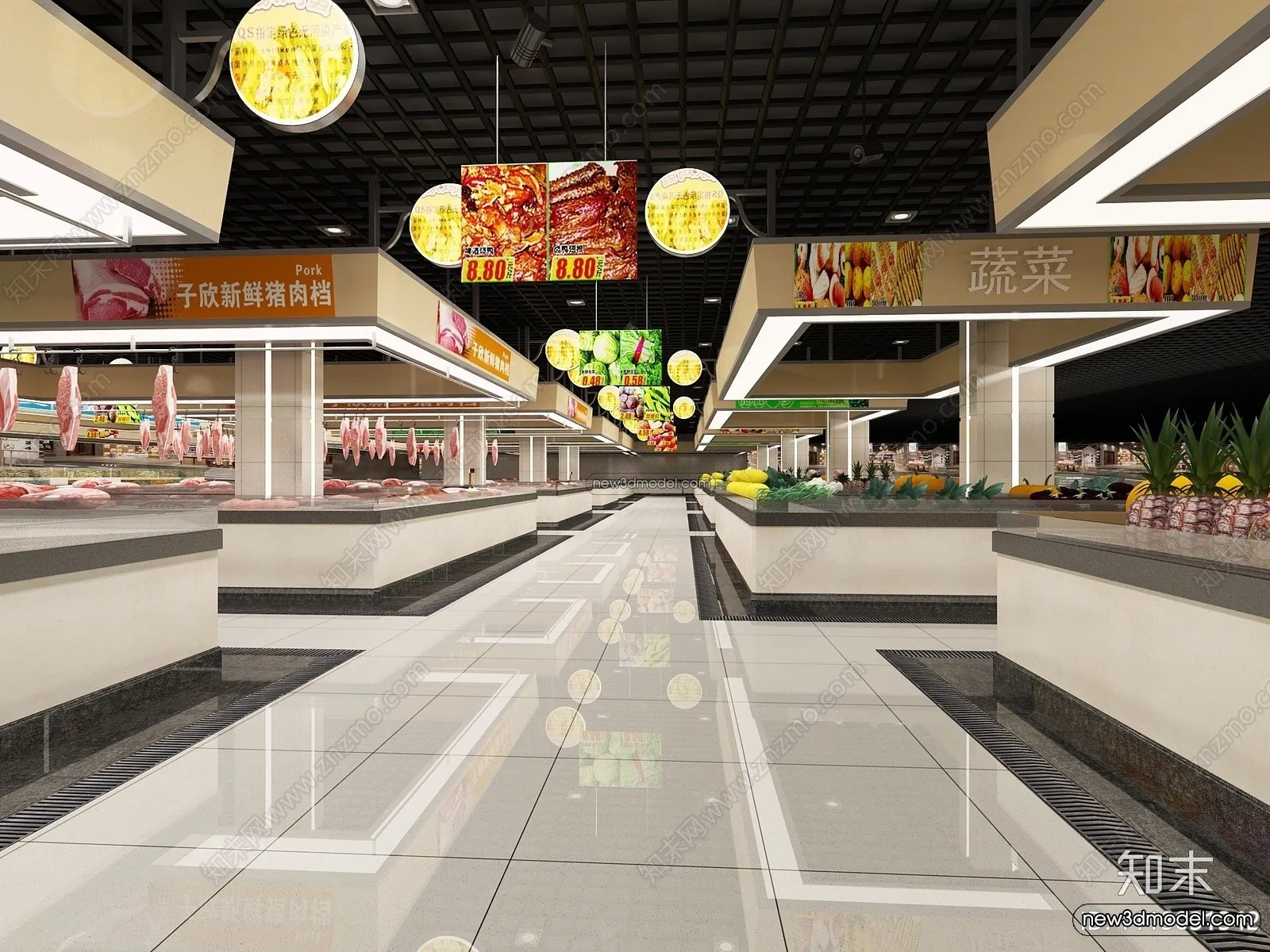 Super Market And Shop – 3D Interior Scene – 3D Models – 081