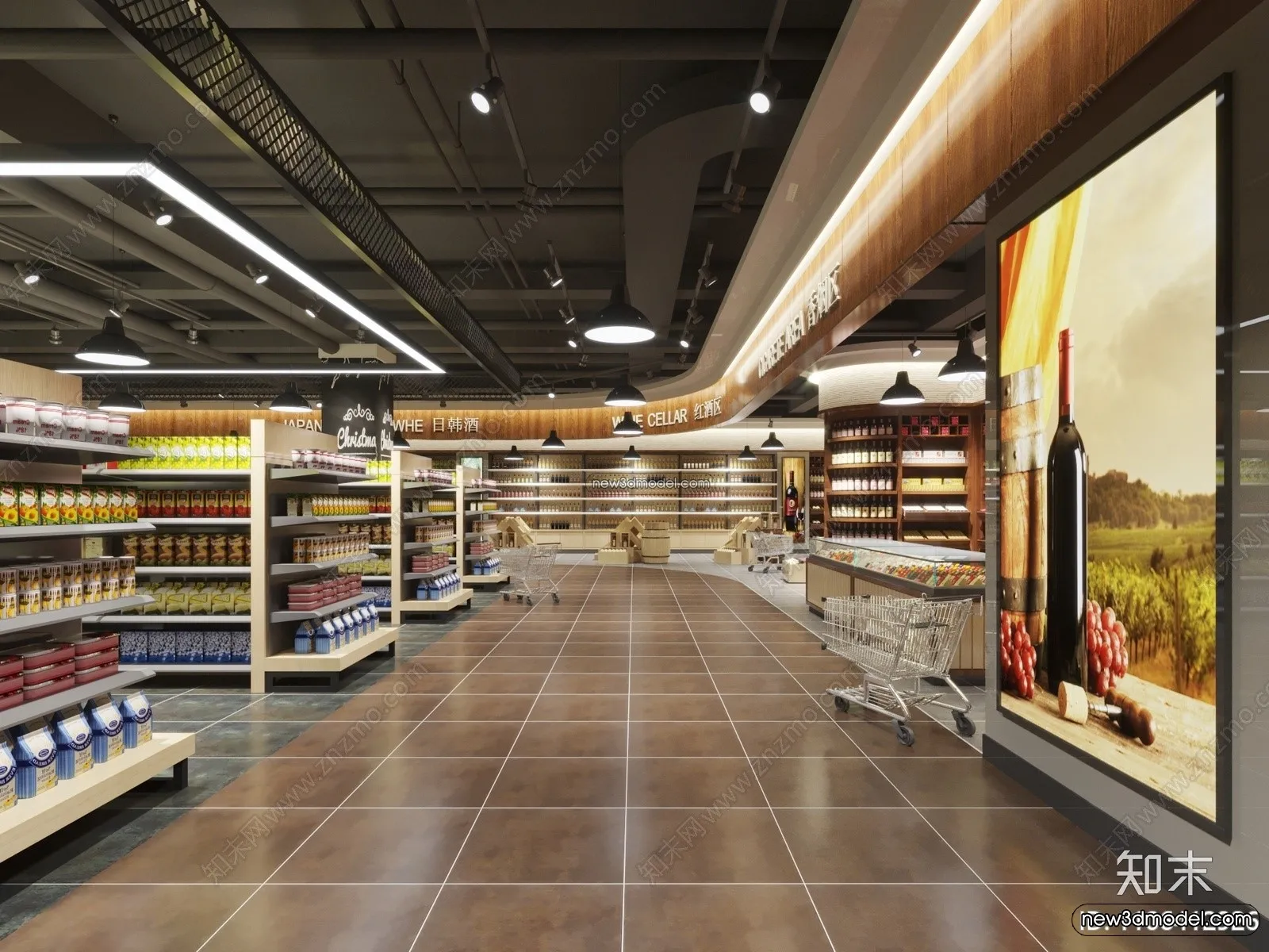 Super Market And Shop – 3D Interior Scene – 3D Models – 091