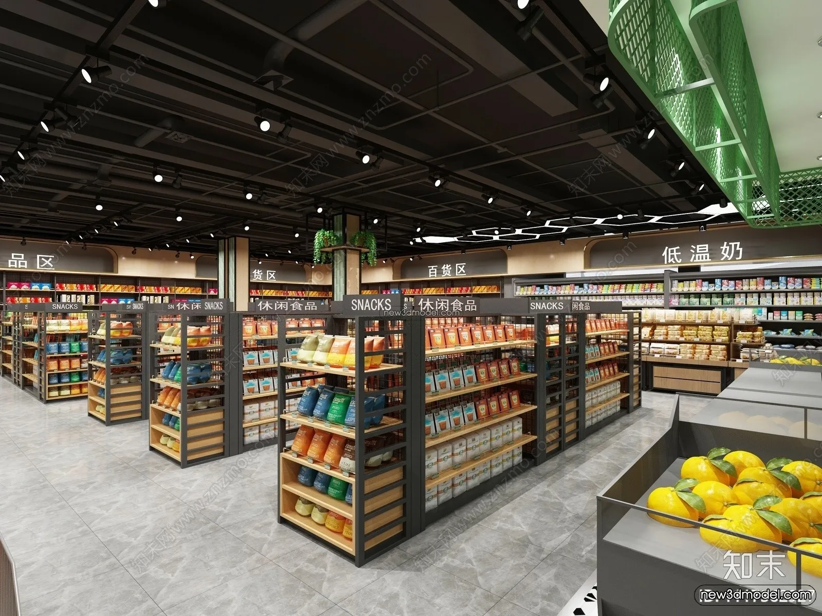 Super Market And Shop – 3D Interior Scene – 3D Models – 096