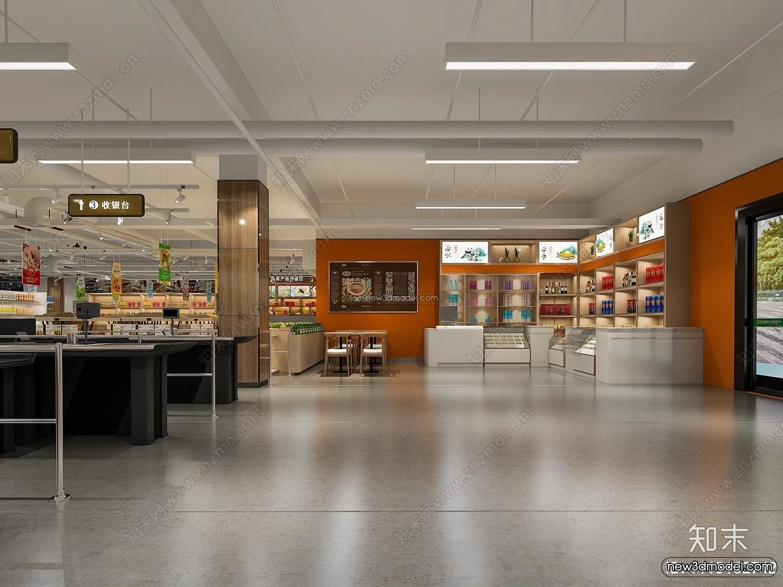 Super Market And Shop – 3D Interior Scene – 3D Models – 099