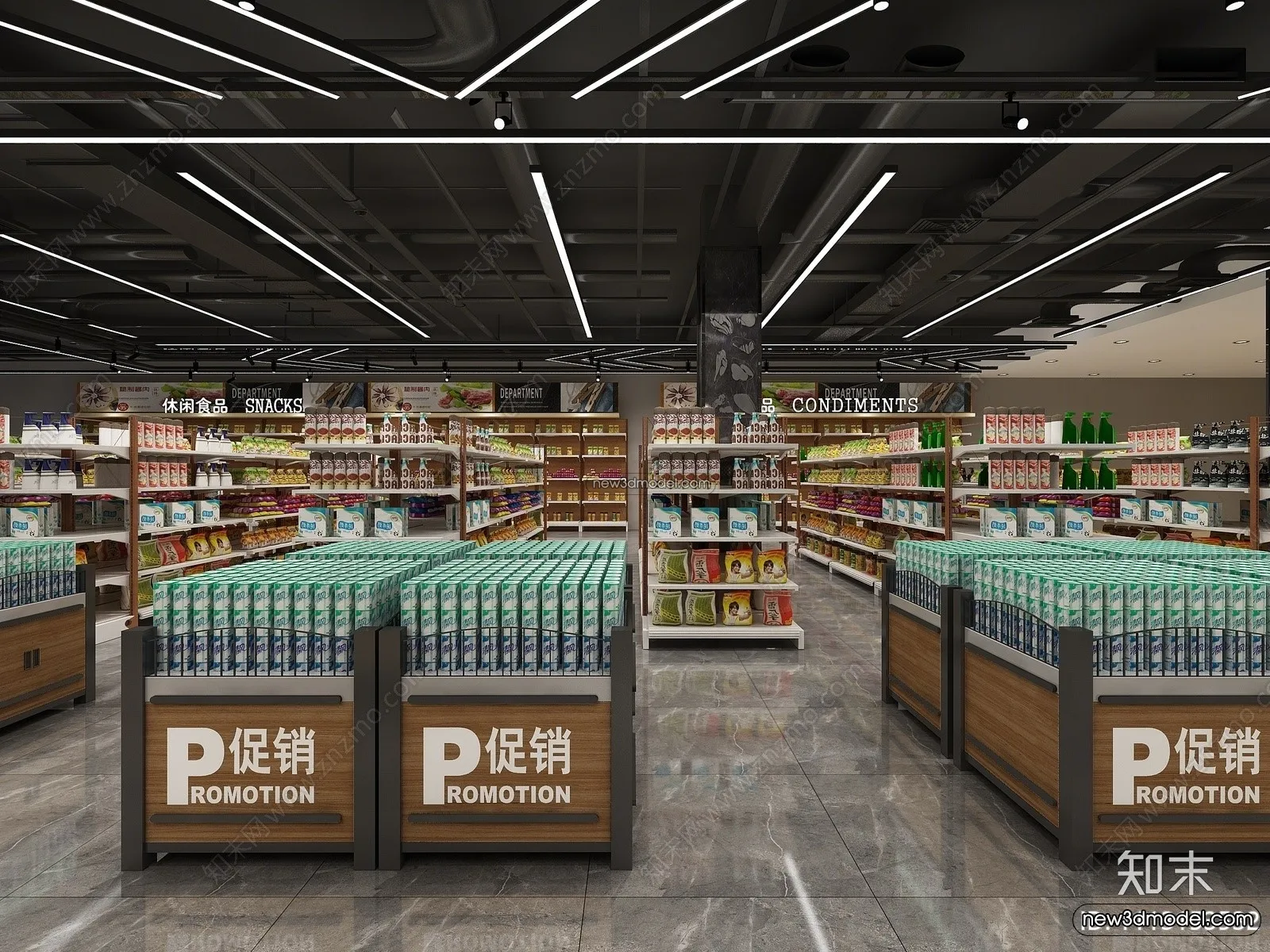 Super Market And Shop – 3D Interior Scene – 3D Models – 104