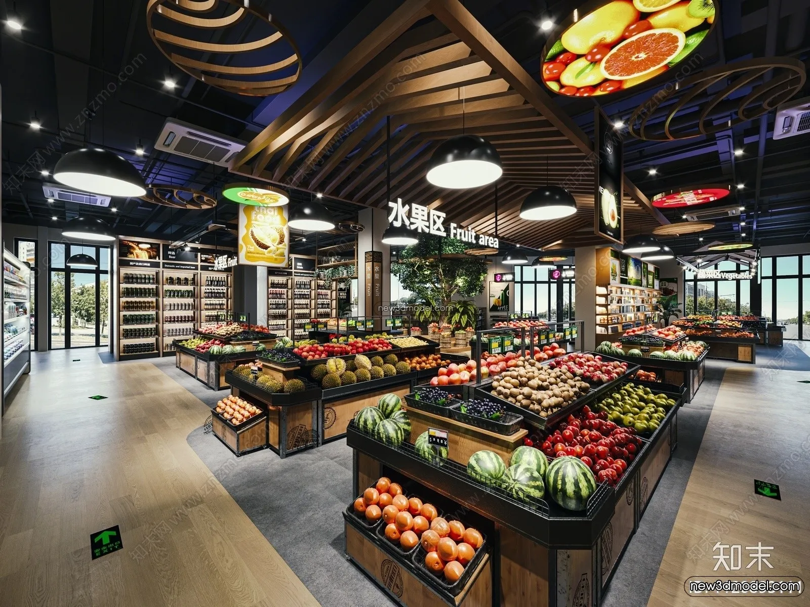 Super Market And Shop – 3D Interior Scene – 3D Models – 108