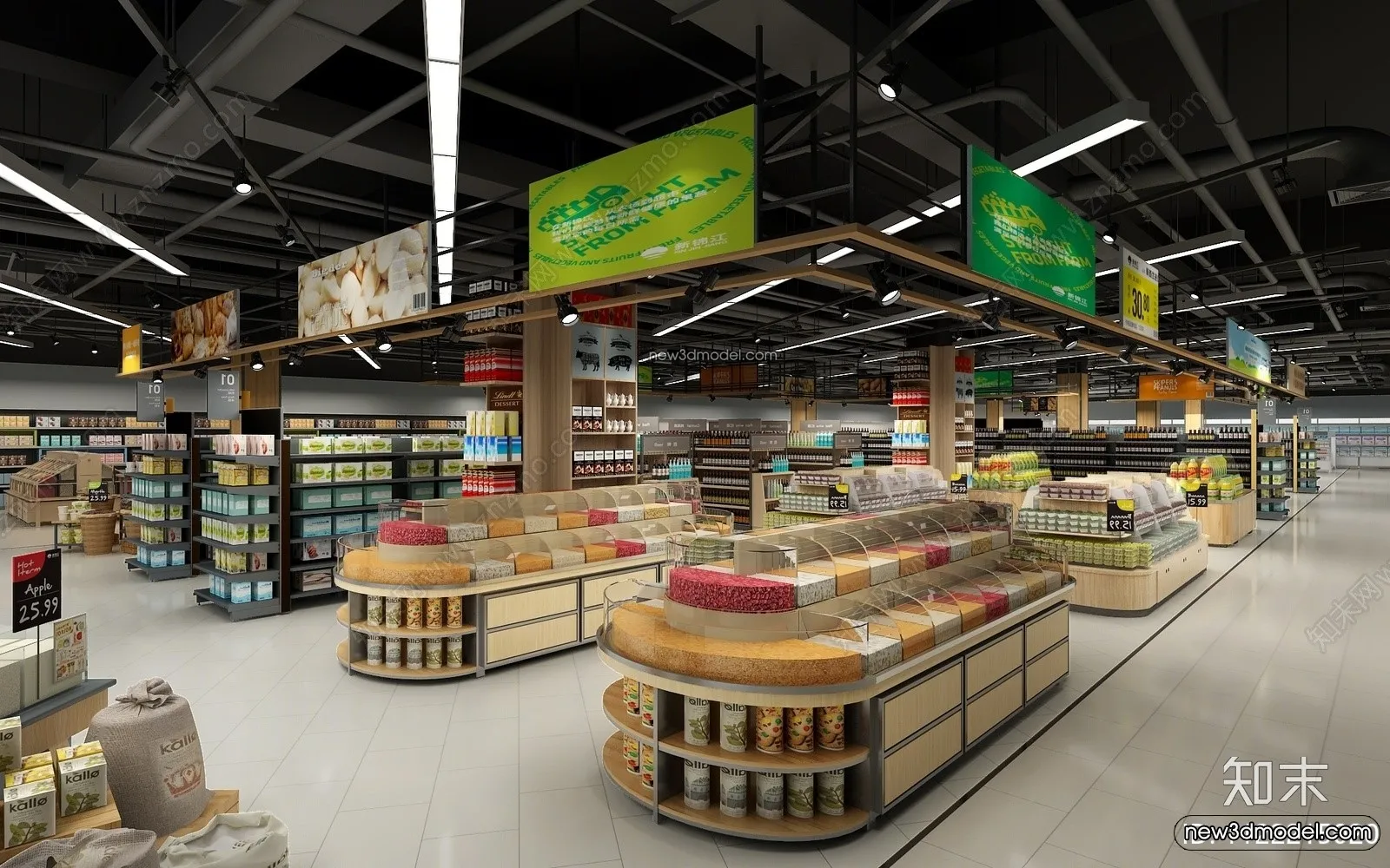 Super Market And Shop – 3D Interior Scene – 3D Models – 113