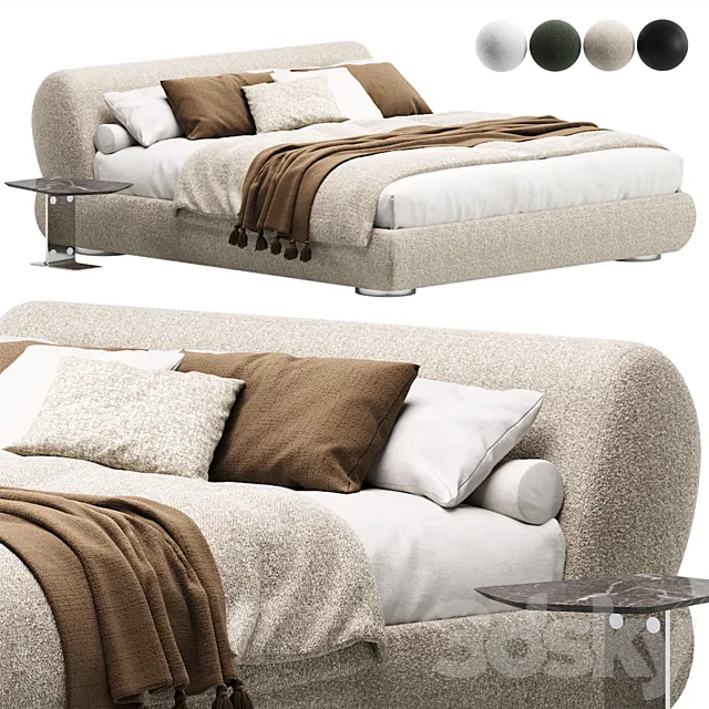 Supermoon Bed by Minotti 3ds Max