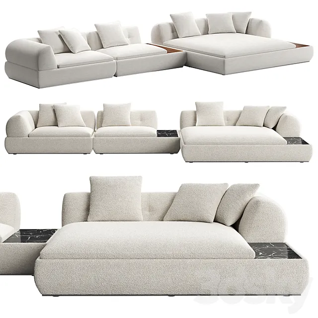 Supermoon Sofa 02 by Minotti 3ds Max