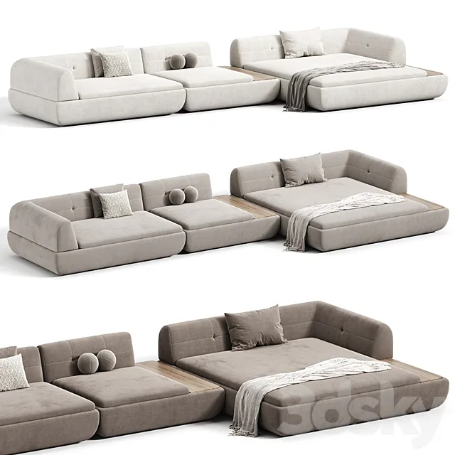 Supermoon Sofa by Minotti 3ds Max