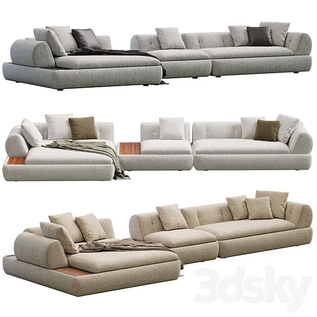 Supermoon Sofa By Minotti 3ds Max
