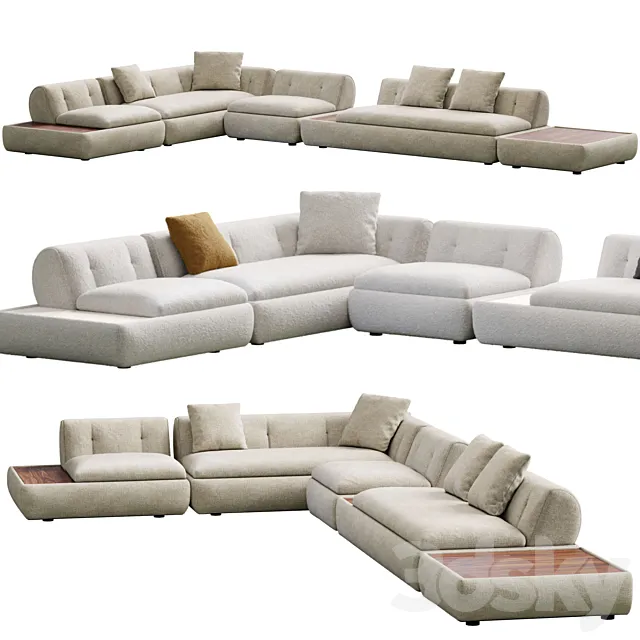 Supermoon Sofa By Minotti 3ds Max