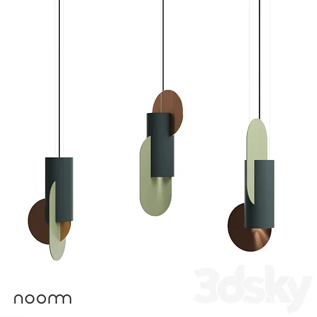 Suprematic lamps by NOOM 3DS Max Model